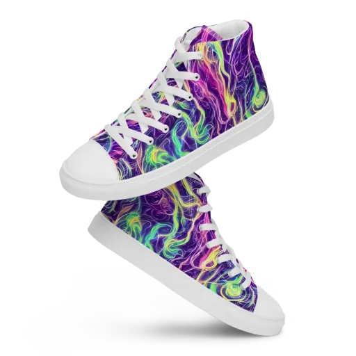 Glowstream on a Men's High Top Canvas Shoes