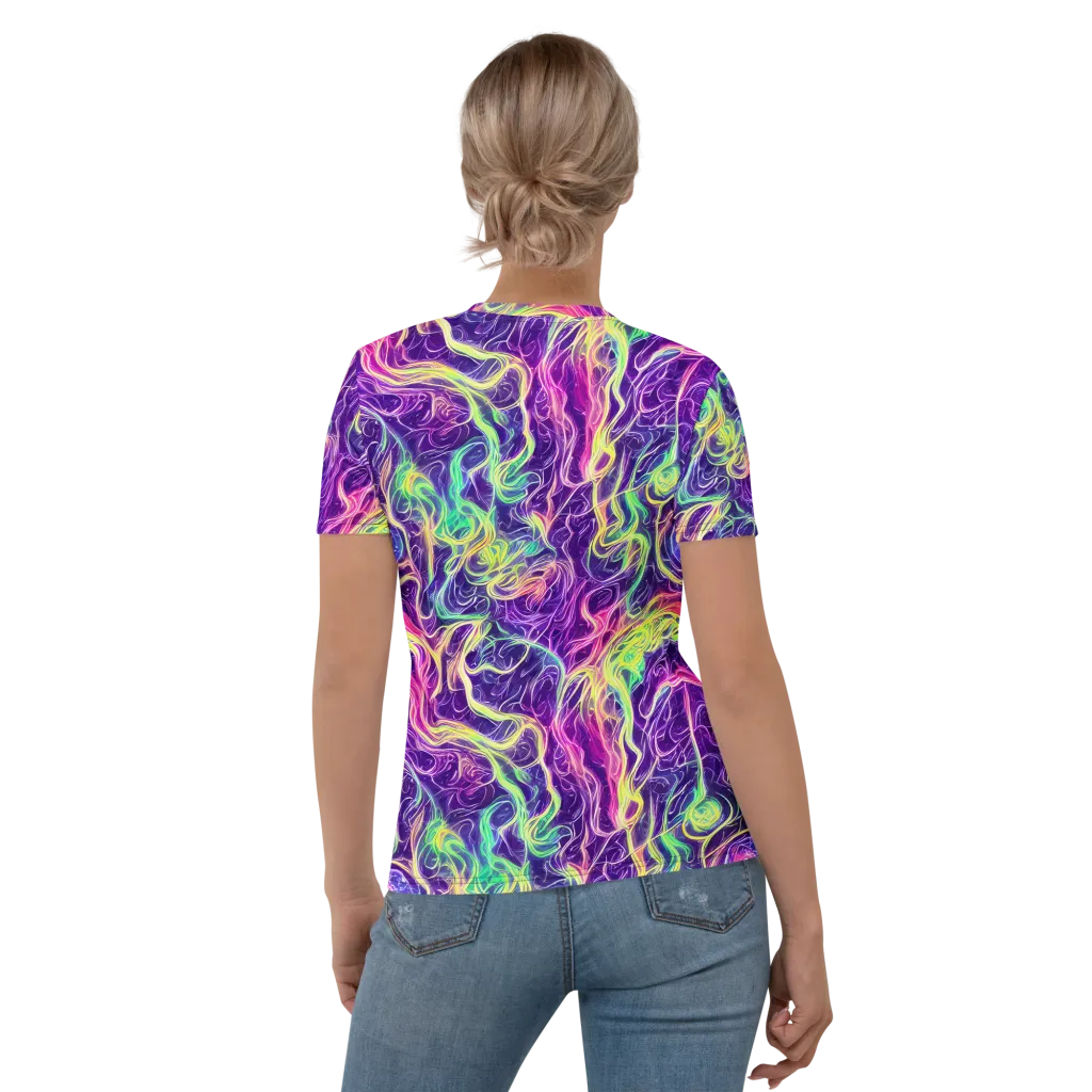 Glowstream on Women's Crew Neck T-Shirt — Back