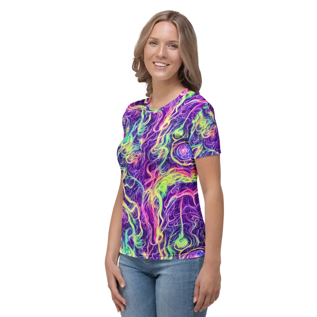 Glowstream on Women's Crew Neck T-Shirt — Left