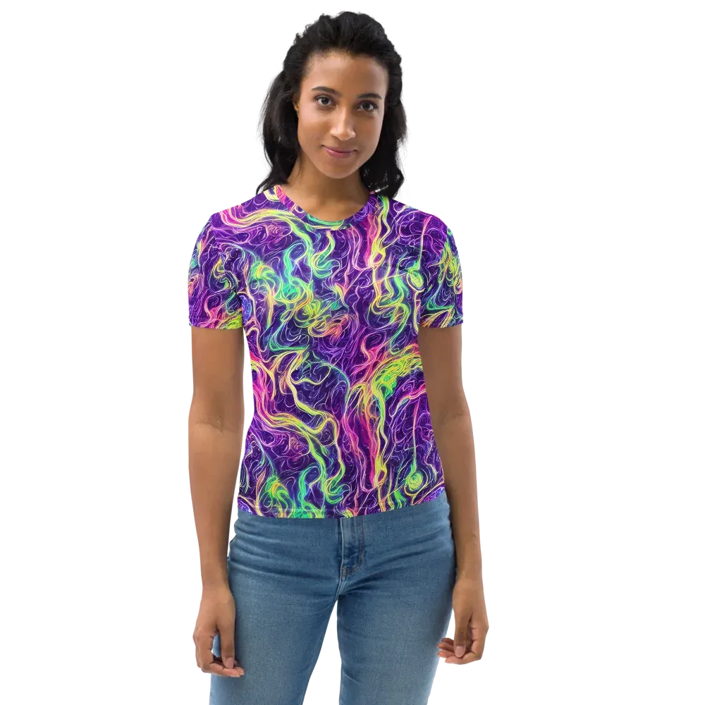 Glowstream on Women's Crew Neck T-Shirt — Front