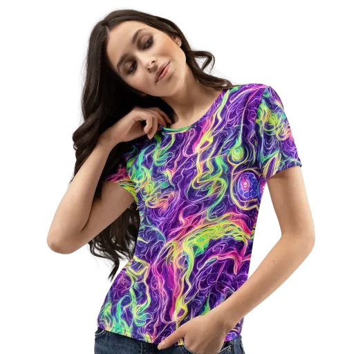 Glowstream on a Women's Crew Neck T-Shirt