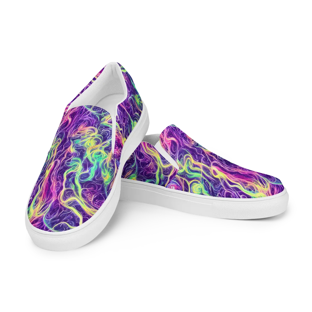 Glowstream on Men's Slip-On Canvas Shoes — Left Front