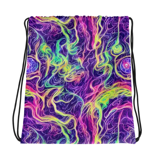 Glowstream on a Drawstring Bag
