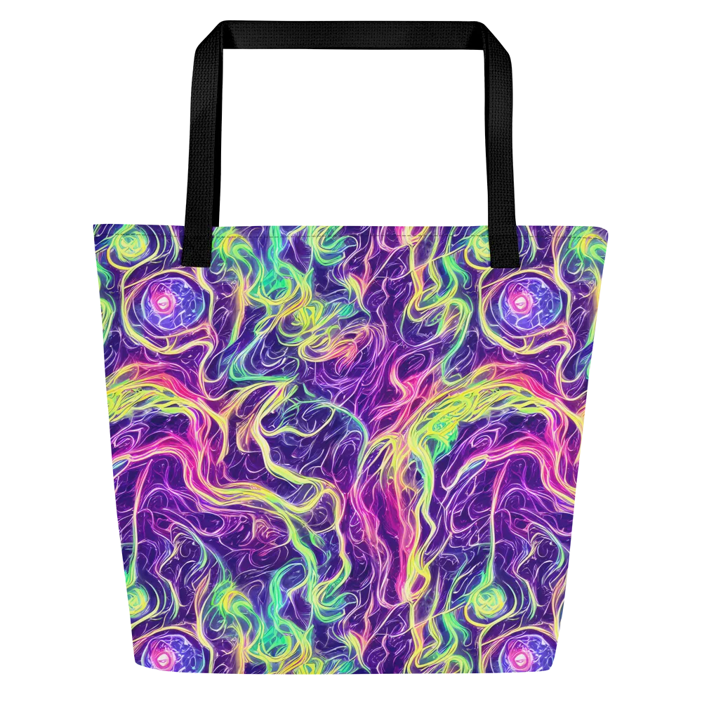 Glowstream on Large Tote Bag W/ Pocket — Front
