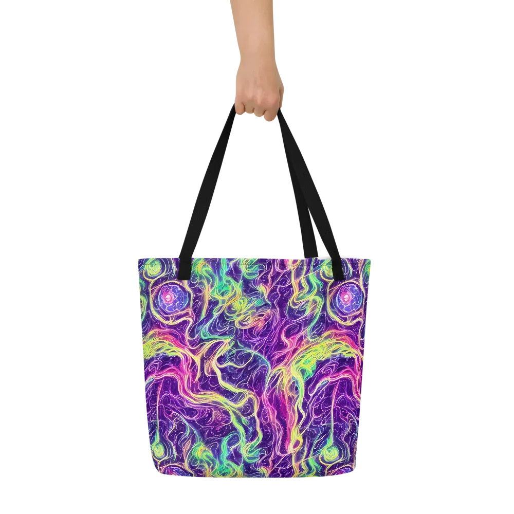 Glowstream on Large Tote Bag W/ Pocket — Front