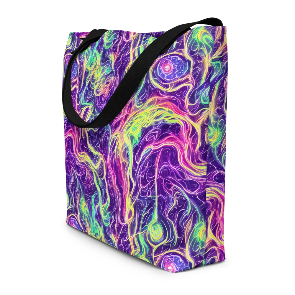 Glowstream on Large Tote Bag W/ Pocket — Front