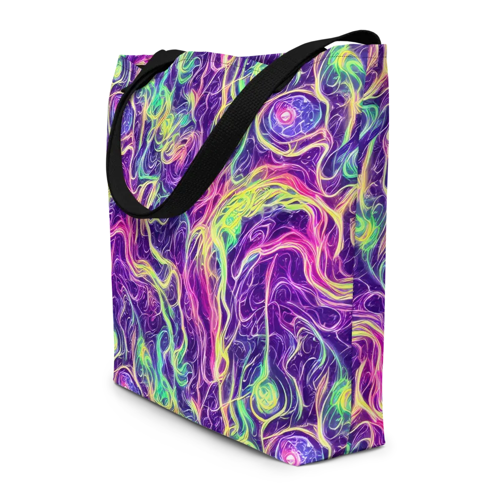 Glowstream on Large Tote Bag W/ Pocket — Front