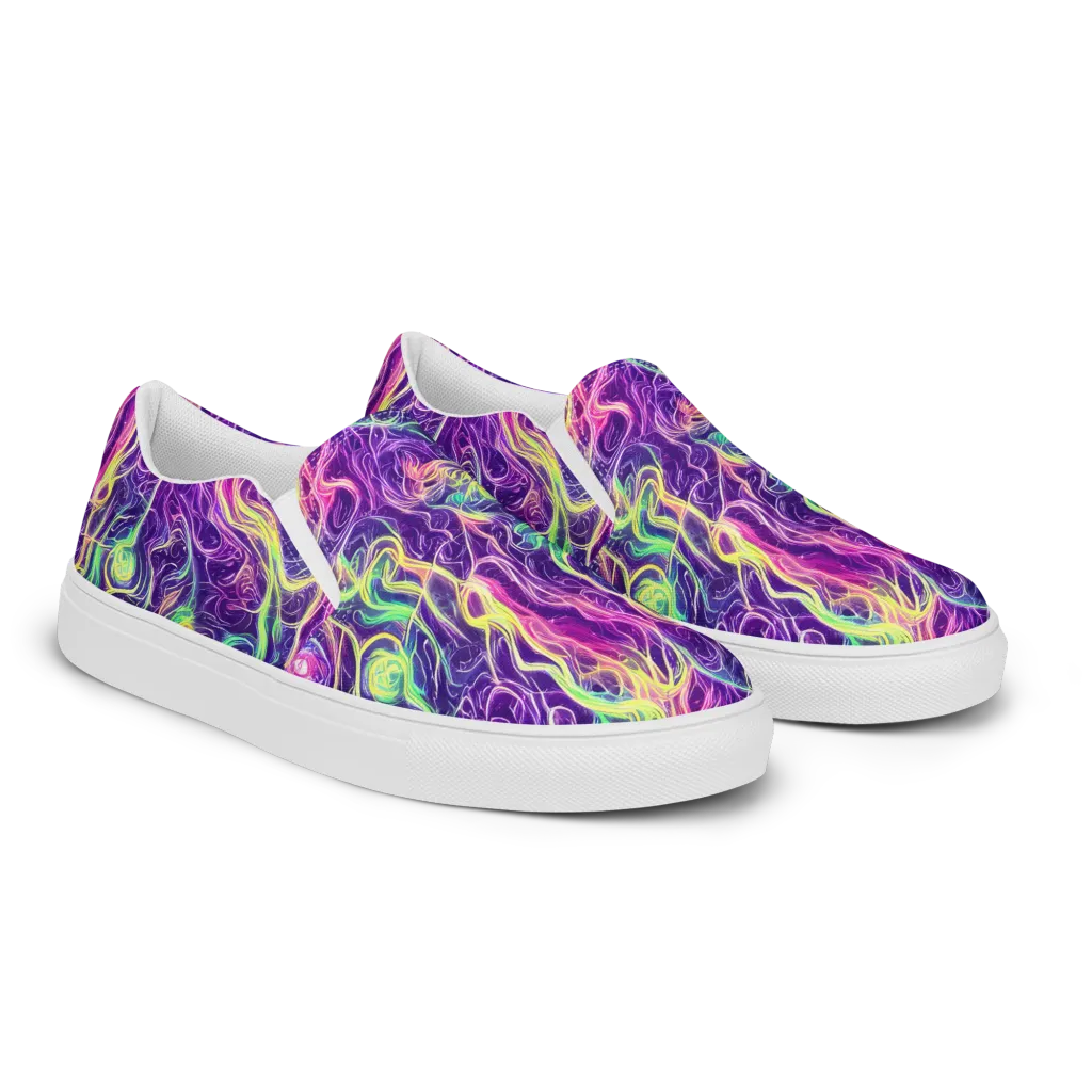 Glowstream on Women's Slip-On Canvas Shoes — Right Front