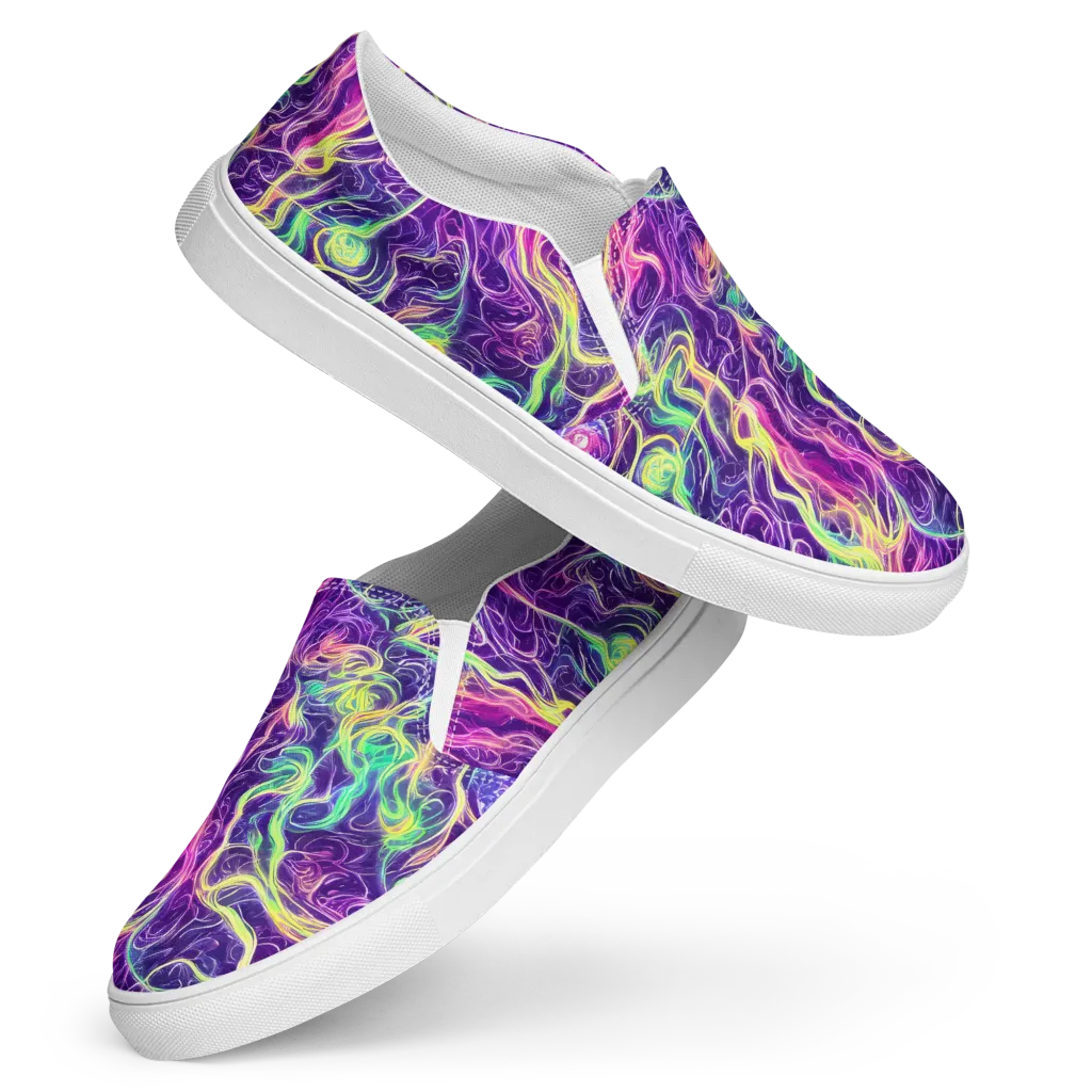 Glowstream on Women's Slip-On Canvas Shoes — Front