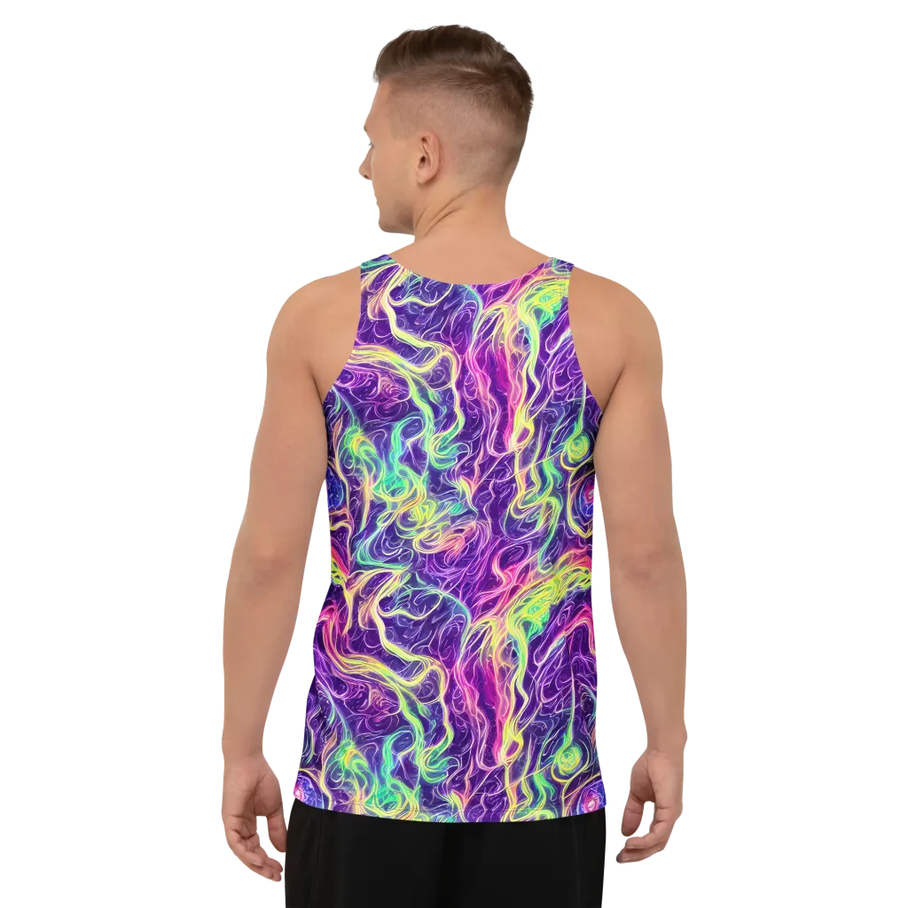 Glowstream on Men's Tank Top — Back