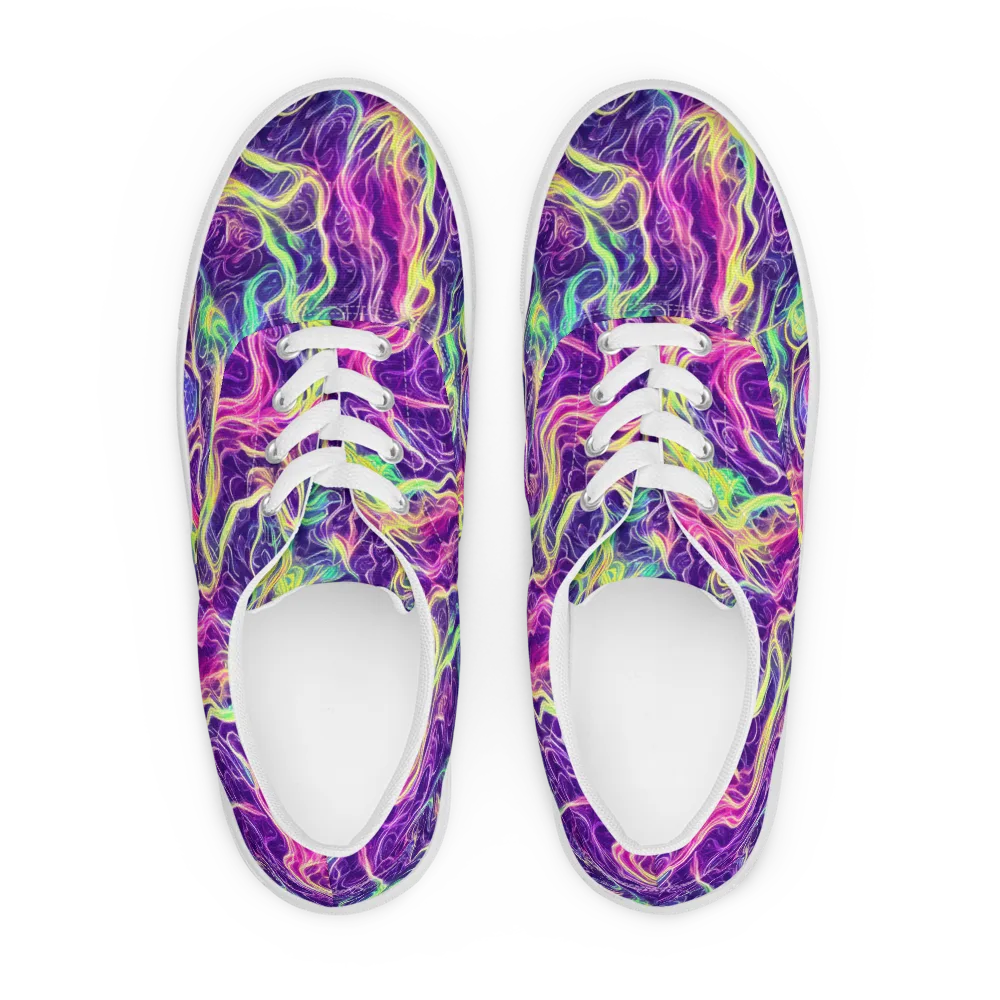 Glowstream on Men's Lace-Up Canvas Shoes — Front