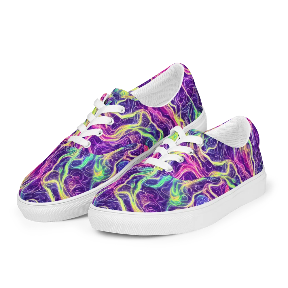 Glowstream on Men's Lace-Up Canvas Shoes — Left Front