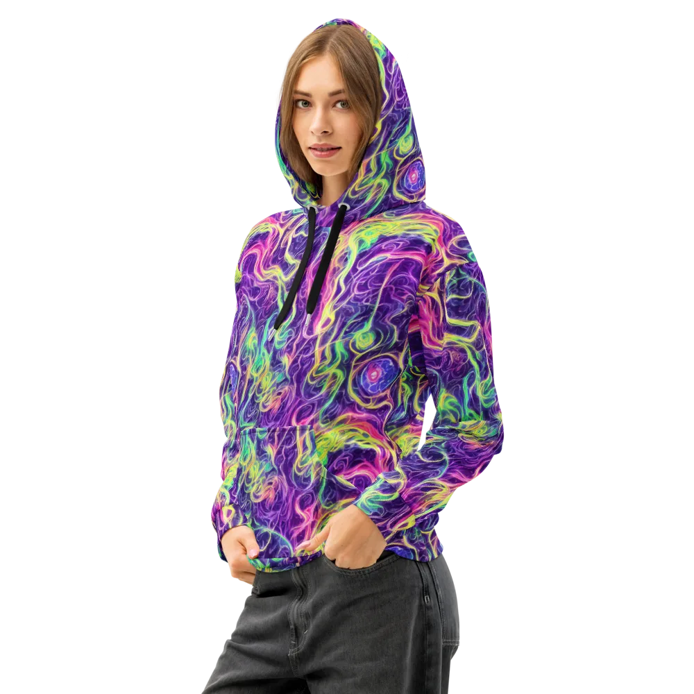 Glowstream on Cotton Hoodie — Left Front