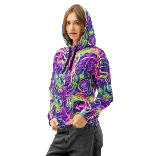 Glowstream on a Cotton Hoodie