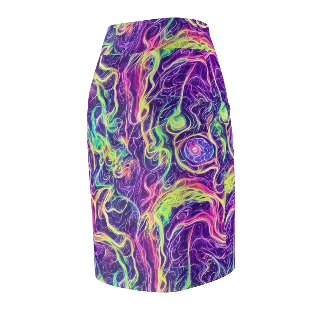 Glowstream on Pencil Skirt — Back Side