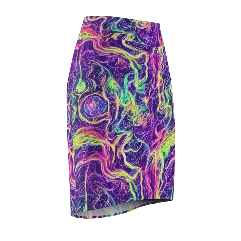 Glowstream on Pencil Skirt — Front Side