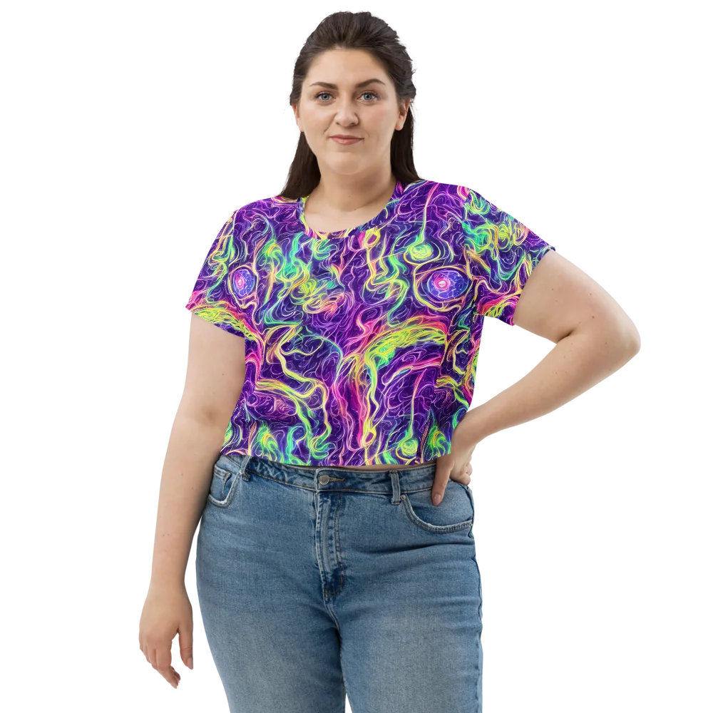 Glowstream on Crop Tee — Front