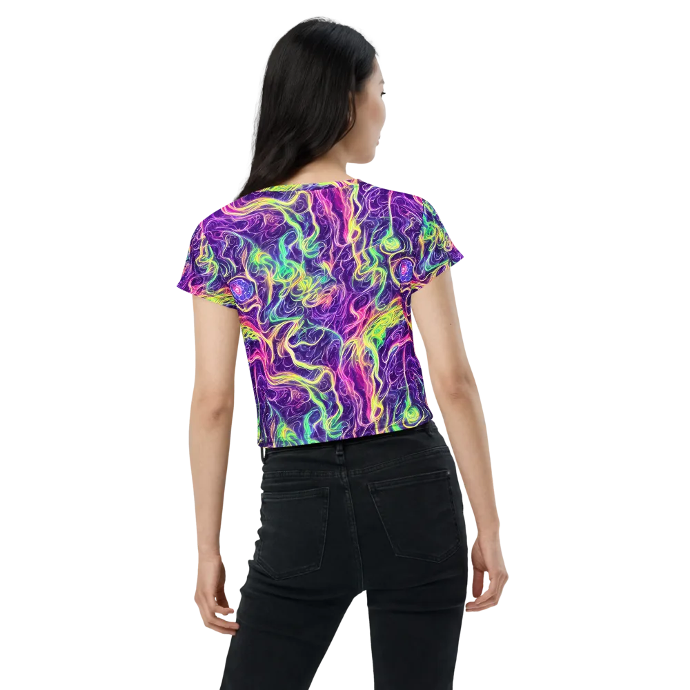 Glowstream on Crop Tee — Back