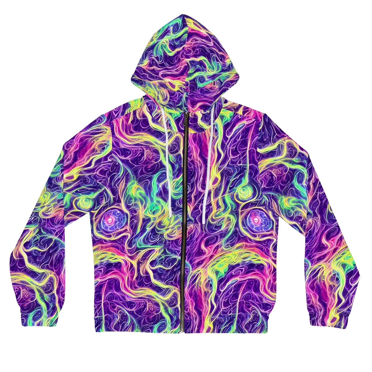 Glowstream on Women's Full-Zip Hoodie — Front