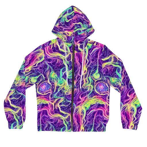 Glowstream on a Women's Full-Zip Hoodie
