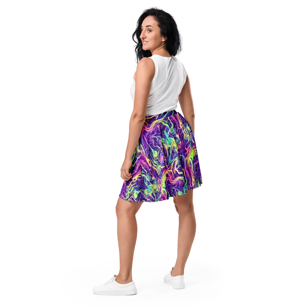 Glowstream on Skater Skirt — Back