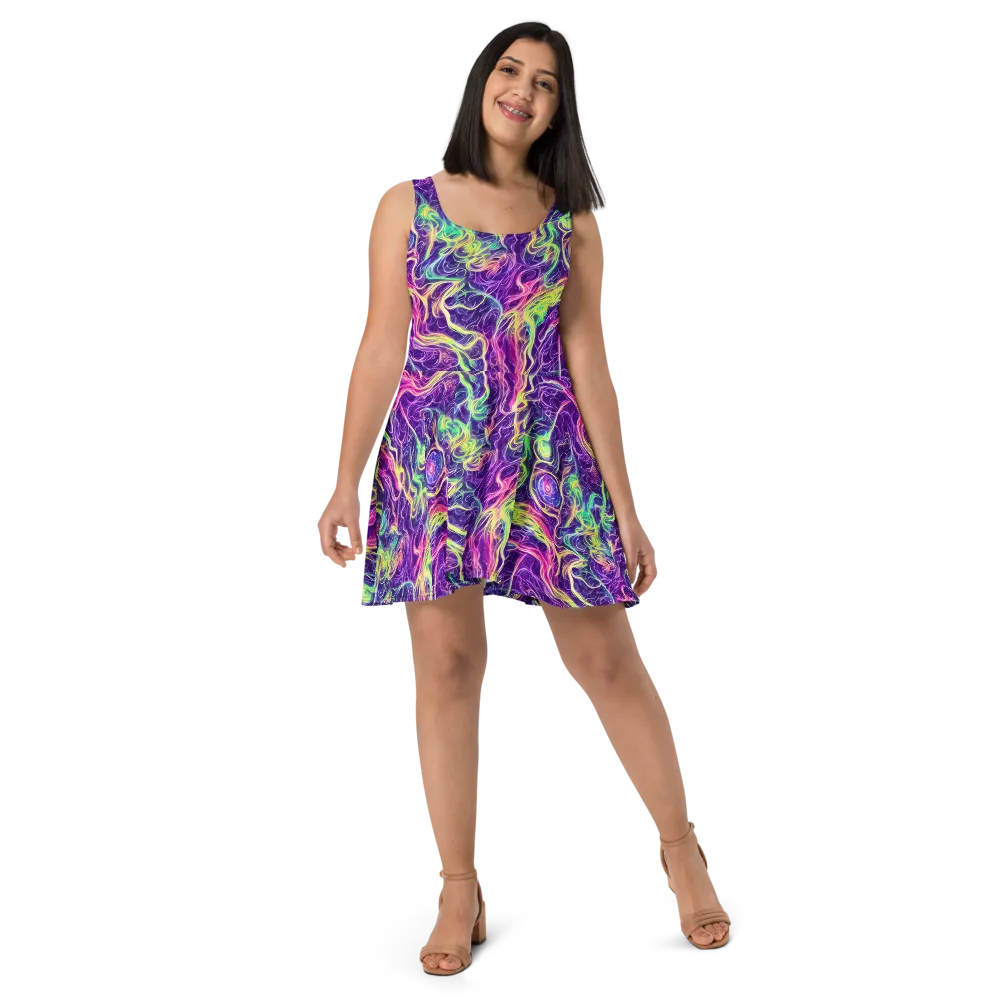 Glowstream on Skater Dress — Front
