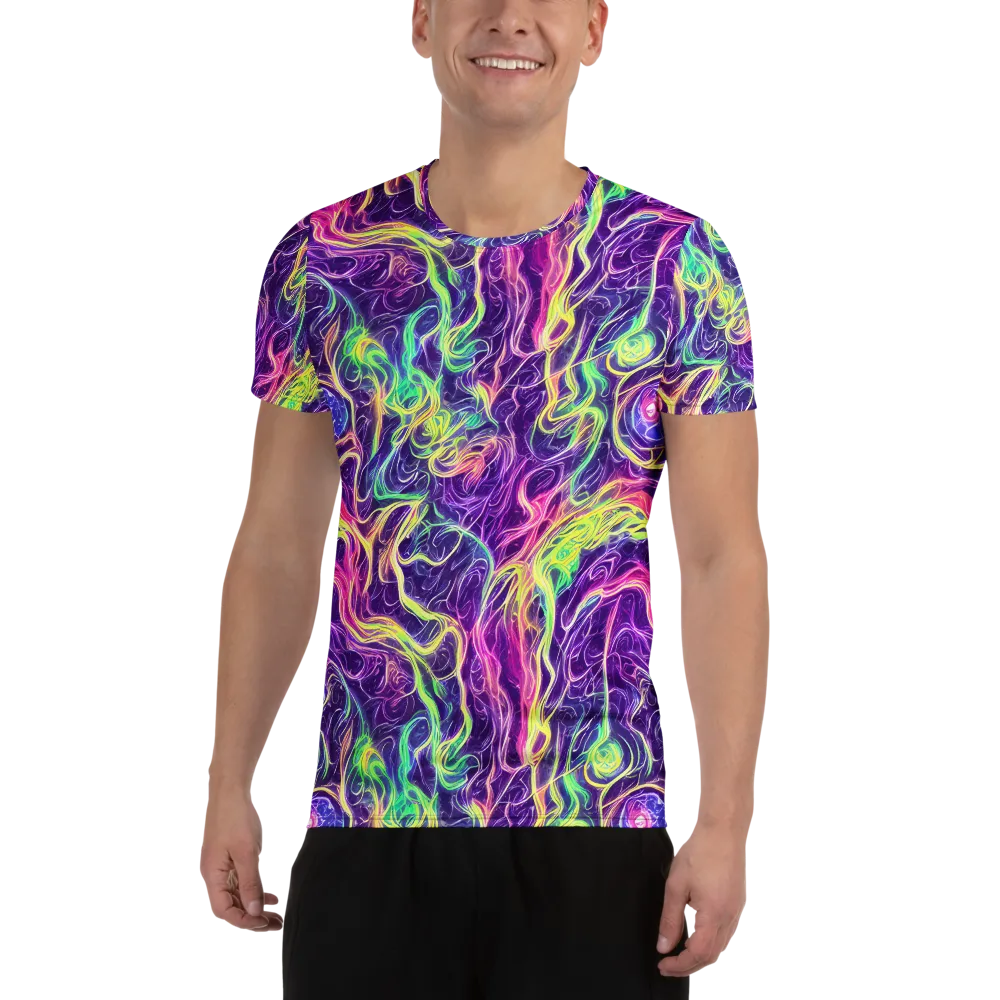 Glowstream on Men's Athletic T-Shirt — Front