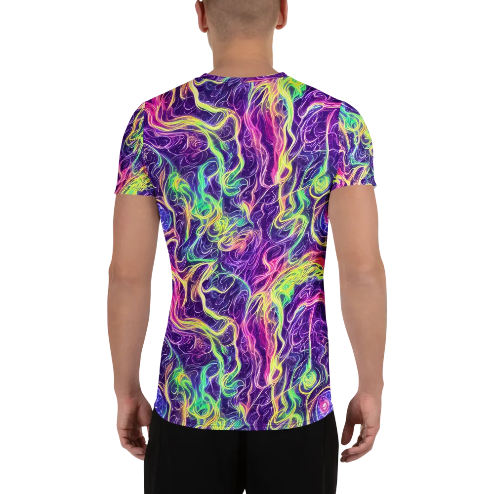 Glowstream on Men's Athletic T-Shirt — Back