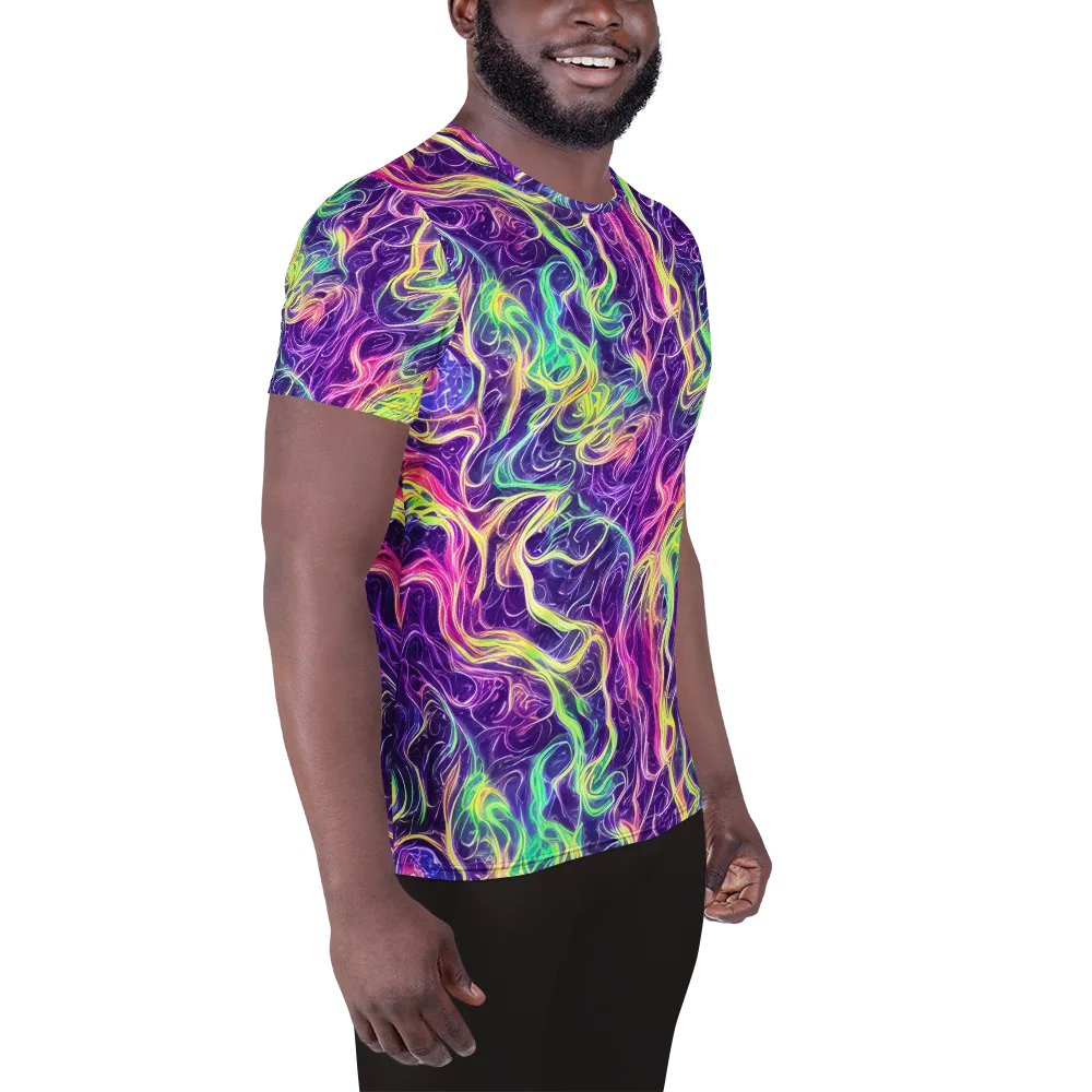 Glowstream on Men's Athletic T-Shirt — Right