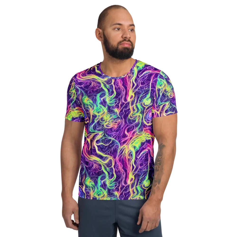 Glowstream on Men's Athletic T-Shirt — Front