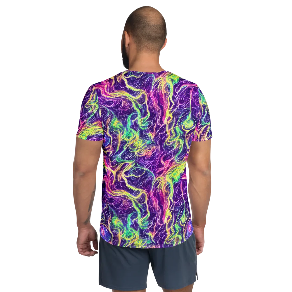 Glowstream on Men's Athletic T-Shirt — Back