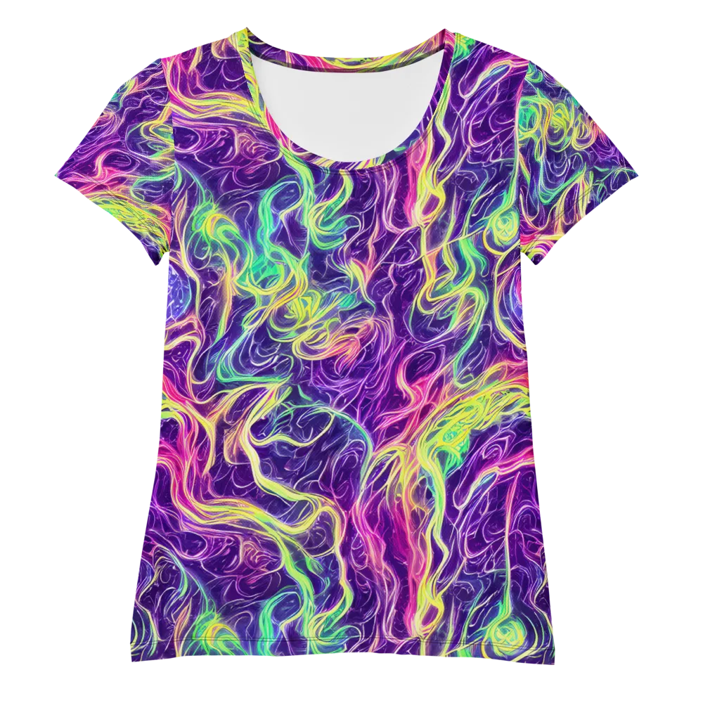 Glowstream on Women's Athletic T-Shirt — Front