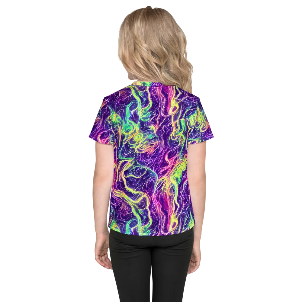 Glowstream on Kids Crew Neck T-Shirt — Back