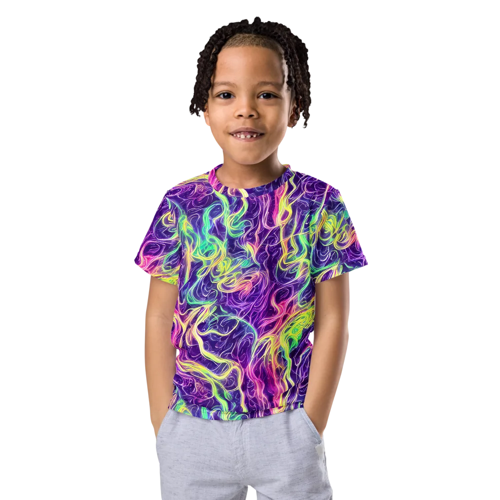 Glowstream on Kids Crew Neck T-Shirt — Front