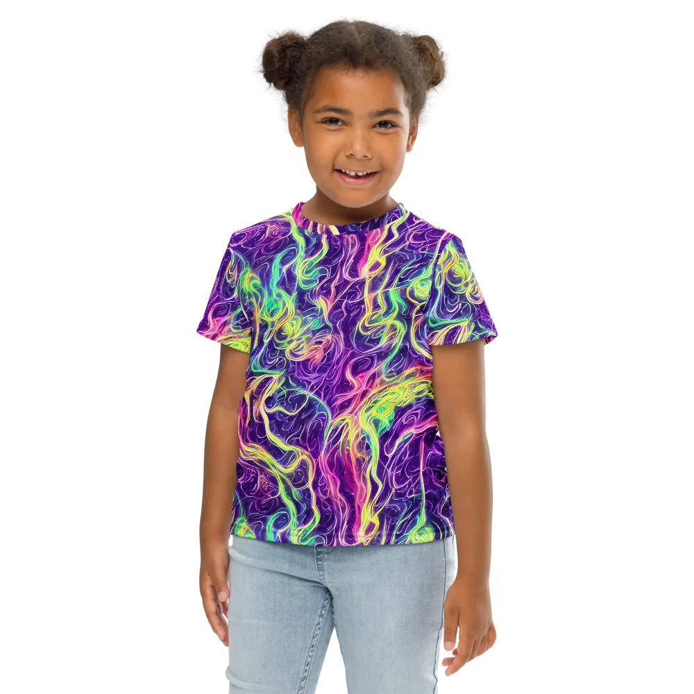 Glowstream on Kids Crew Neck T-Shirt — Front