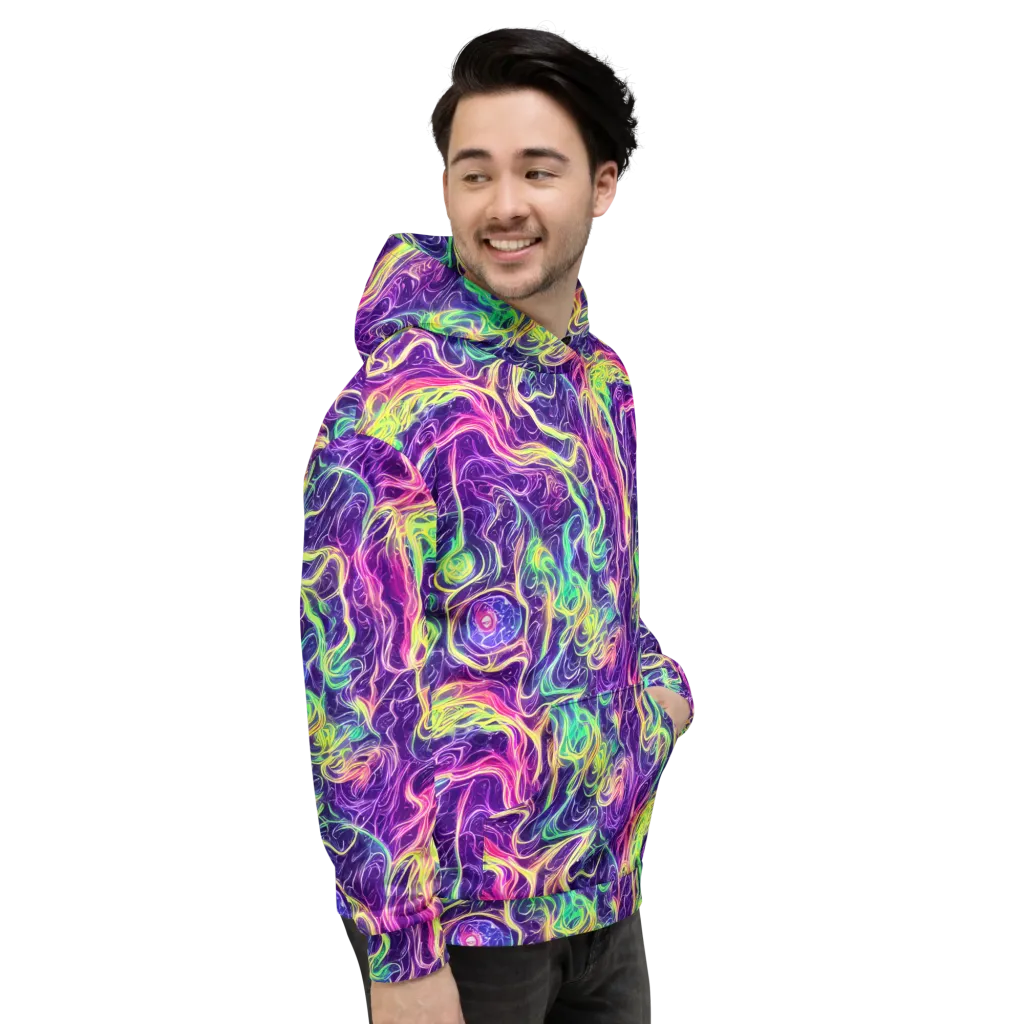 Glowstream on Hoodie — Right