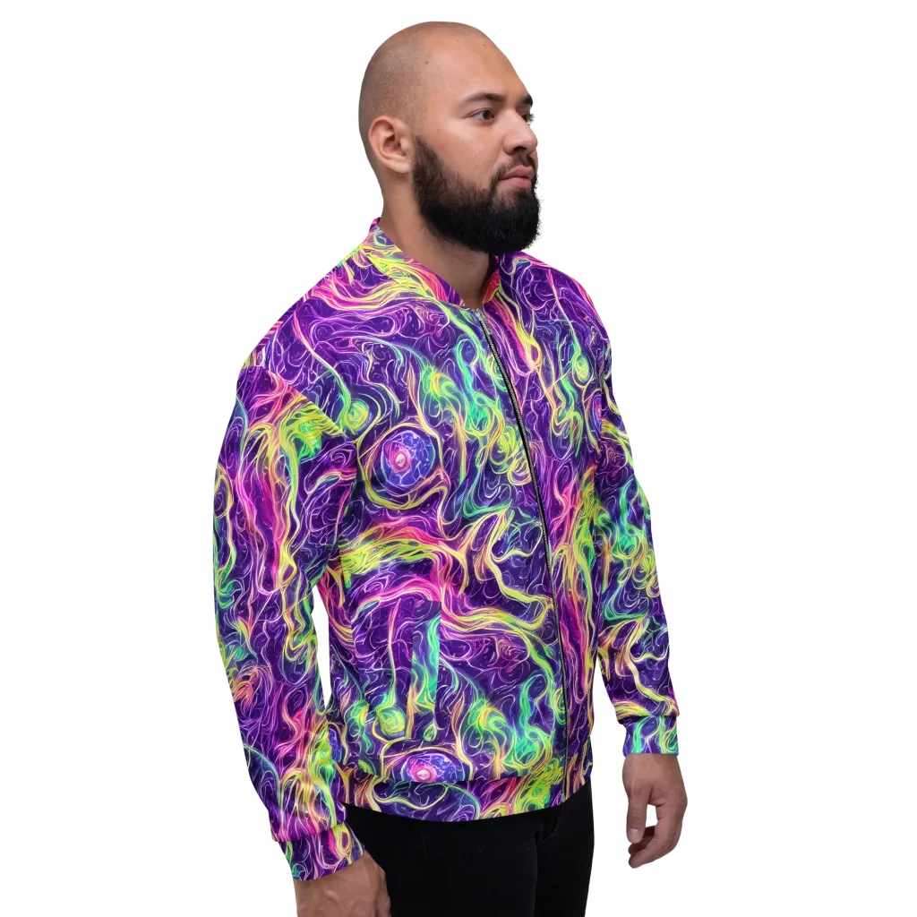 Glowstream on Bomber Jacket — Right