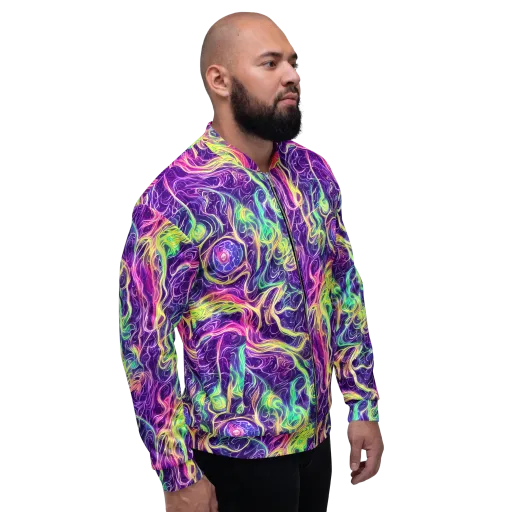 Glowstream on a Bomber Jacket