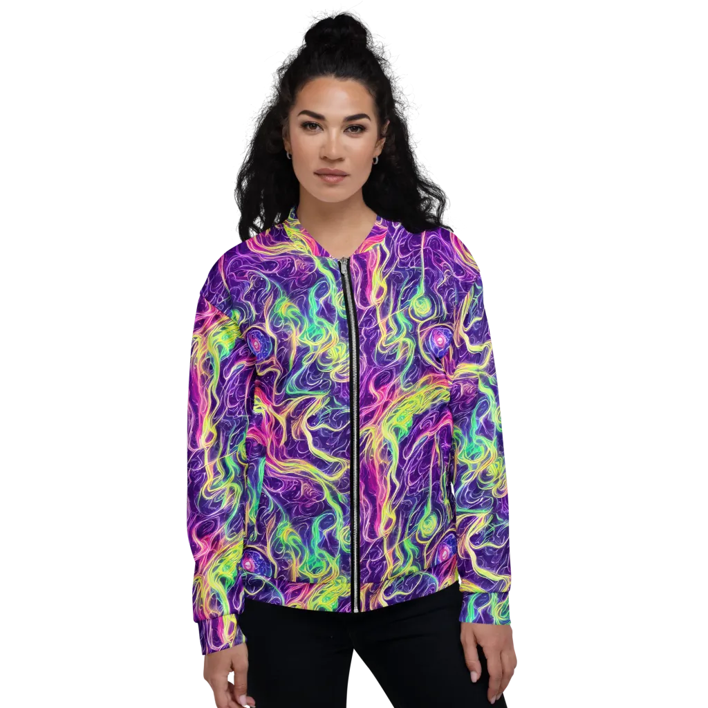 Glowstream on Bomber Jacket — Front