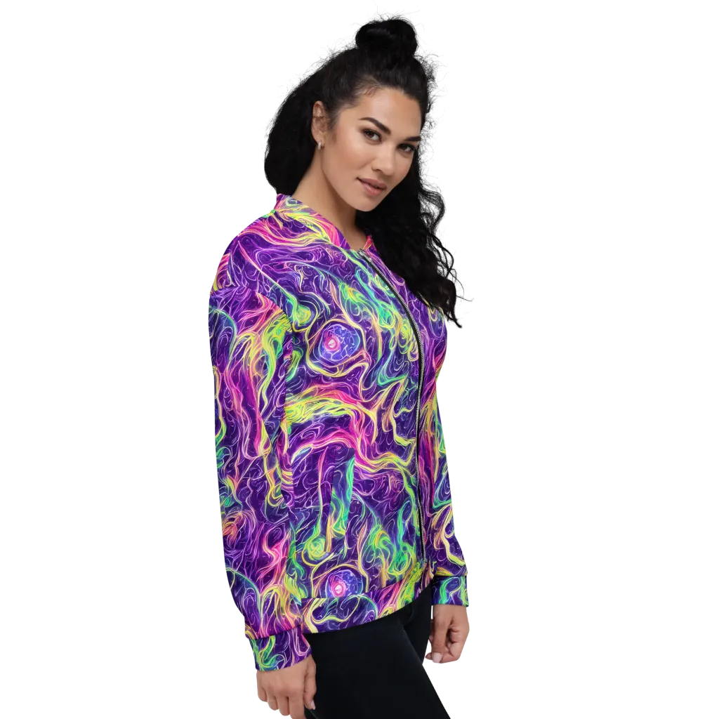 Glowstream on Bomber Jacket — Right