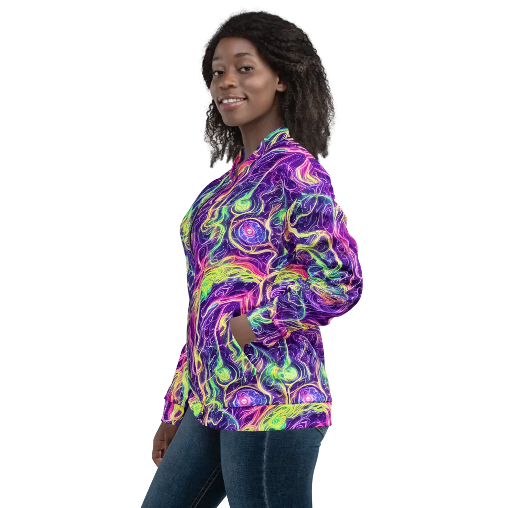 Glowstream on Bomber Jacket — Left