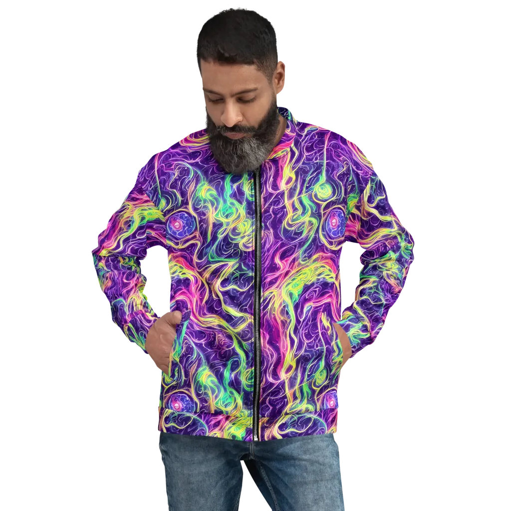 Glowstream on Bomber Jacket — Front