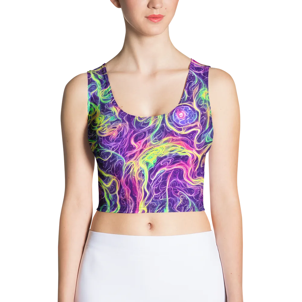 Glowstream on Crop Top — Front