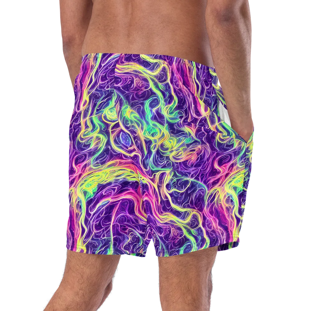 Glowstream on Swim Trunks — Right Back