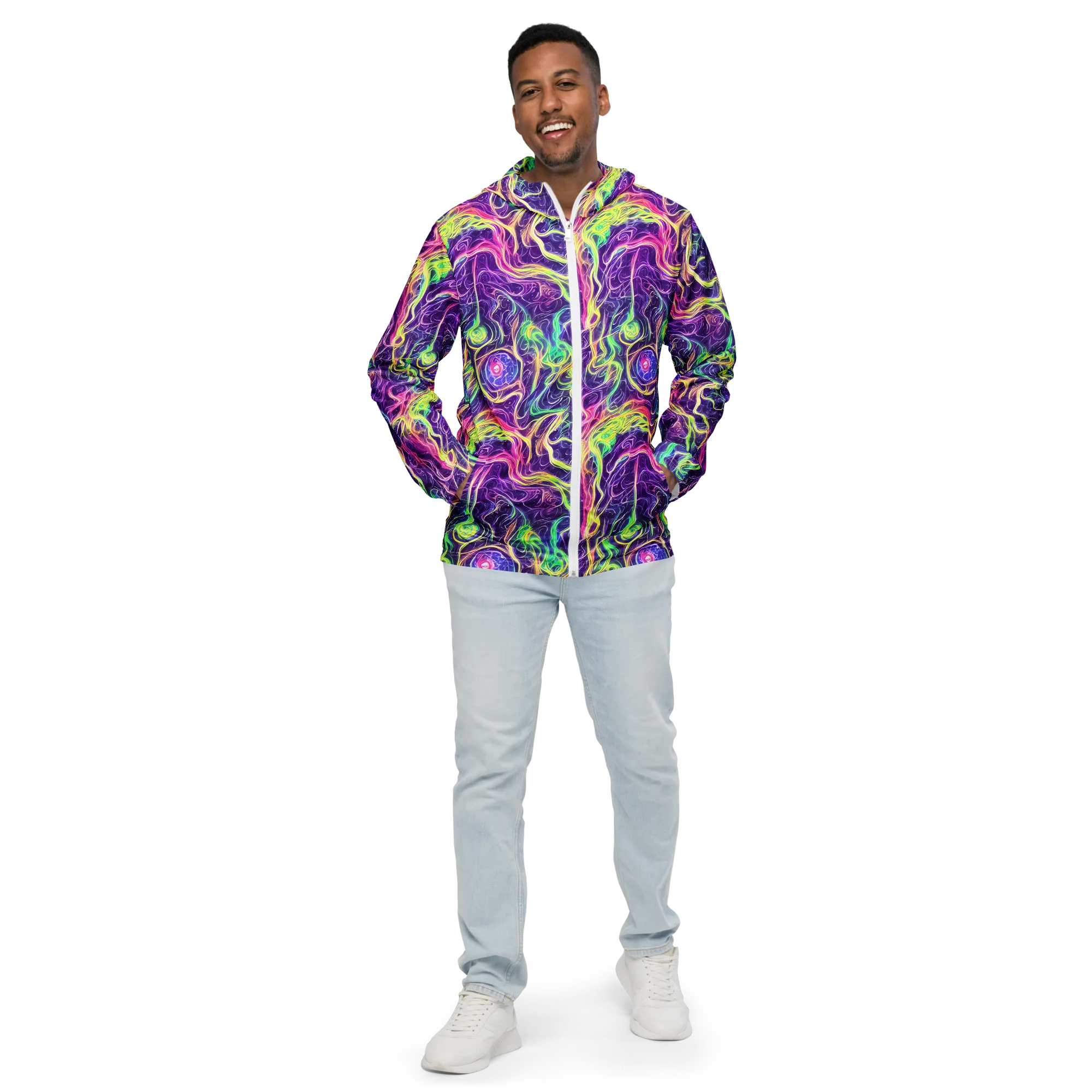 Glowstream on Men's Windbreaker — Front