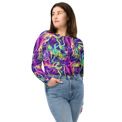 Glowstream on a Long Sleeve Crop Top