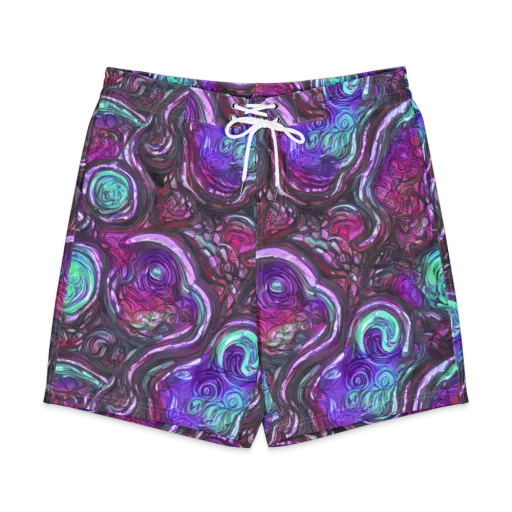 Neon Rosette on a Men's Board Shorts