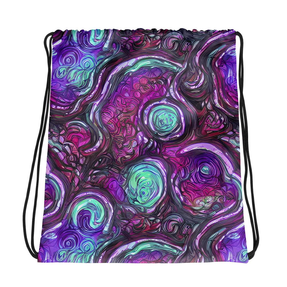Neon Rosette on Drawstring Bag — Photo