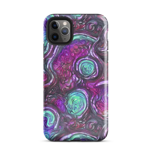 Neon Rosette on a Tough Case for iPhone®