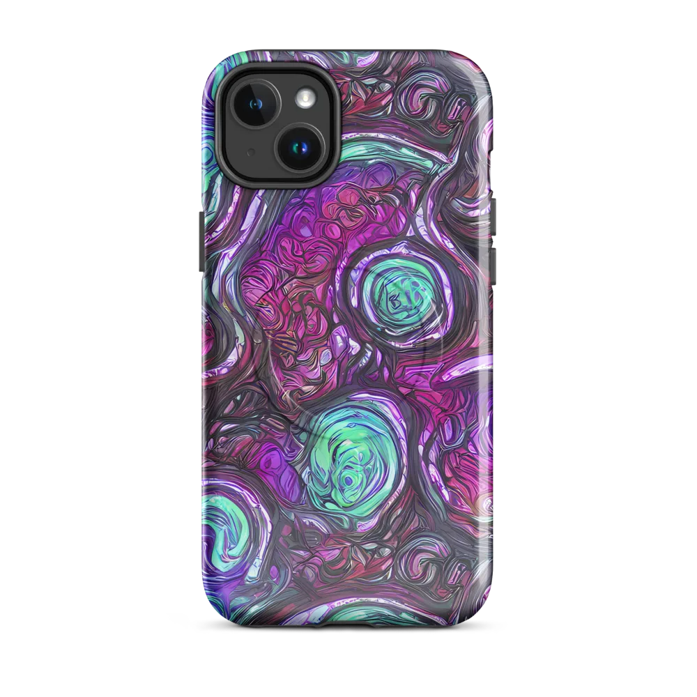Neon Rosette on MagSafe Tough Case for iPhone® — Front